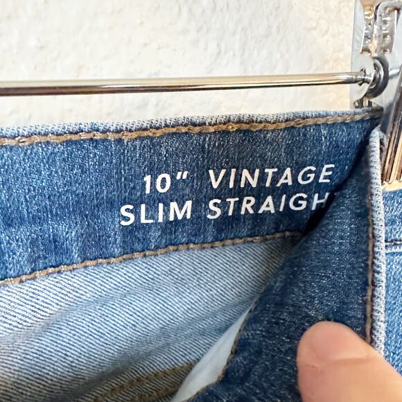 J. Crew 10" vintage Slim-Straight Jean in Misty Surf Wash sz 26 - Picture 6 of 13